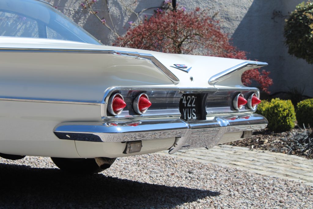 Blackline Classic Cars rear paint Bel Air repair